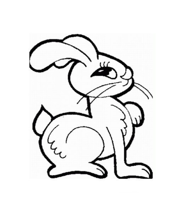 Cute rabbit simple drawing[3P]