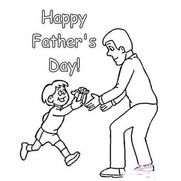 Childrens simple drawing pictures for Fathers Day: gifts for dad