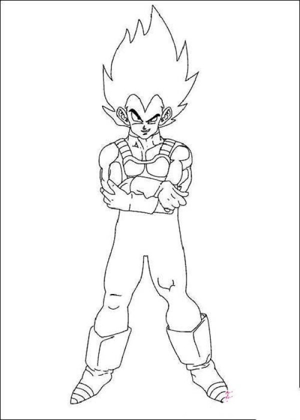 Dragon Ball Sun Wukong Super Saiyan simple drawing picture