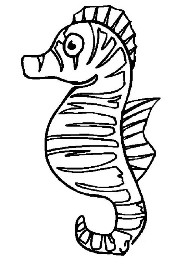 Simple strokes of seahorse