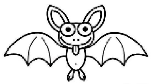 Childrens Cartoon Bat Simple Drawing Picture