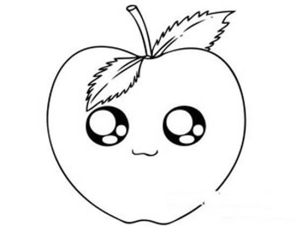 Cartoon Apple Simple Drawing Picture