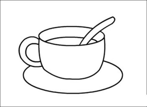 Coffee cup simple strokes