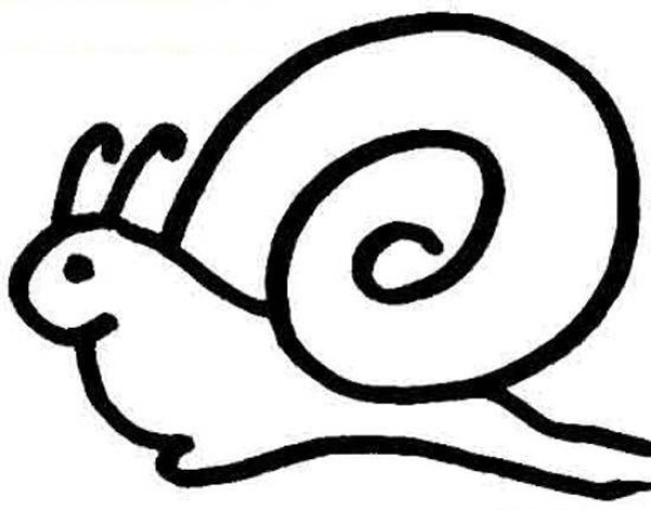 Snail simple strokes picture