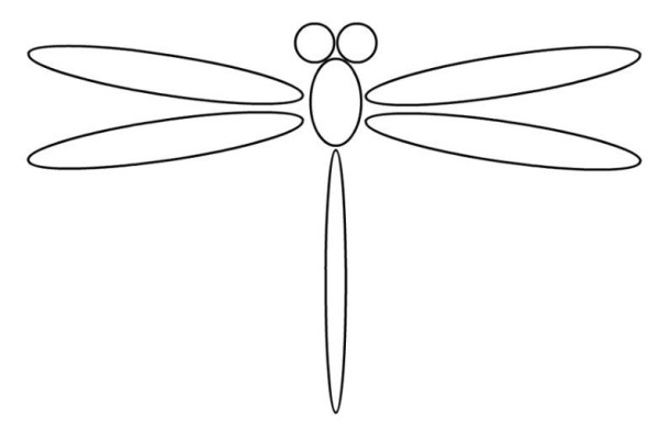 Dragonfly simple strokes