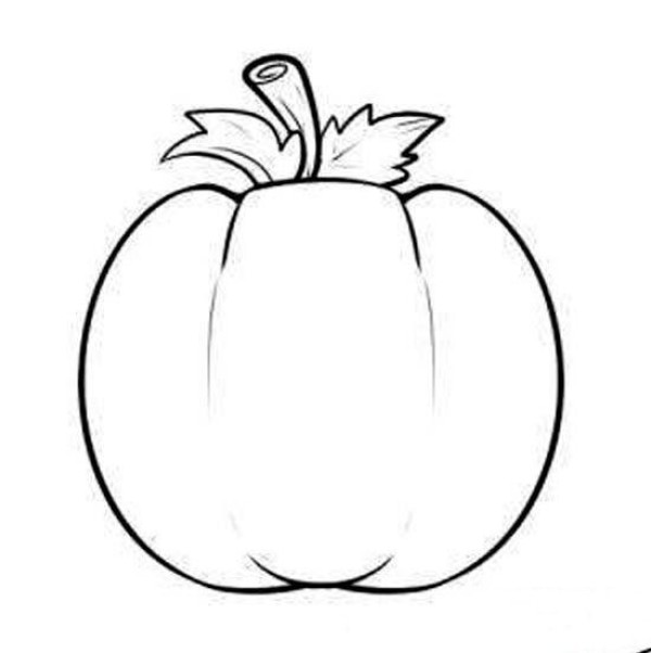 Childrens pumpkin simple drawing picture collection