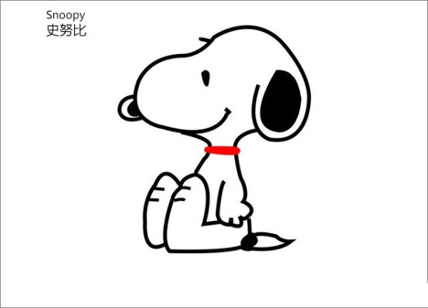 Snoopy simple strokes