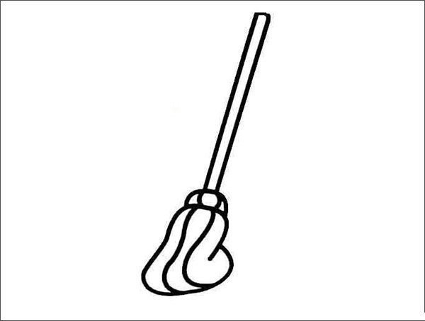 Simple drawing of floor mop