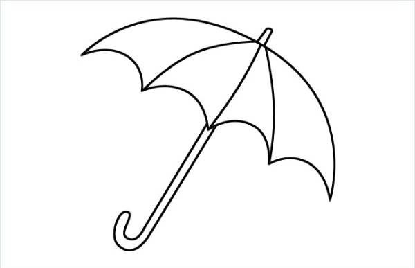 Umbrella simple stroke picture