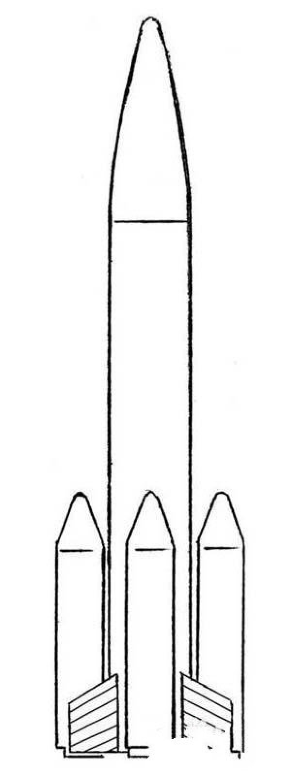 China Shenzhou Rocket Simple Drawing Picture