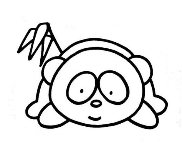 Panda simple drawing pictures