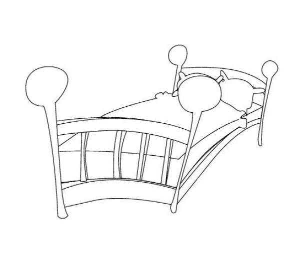 Bed simple drawing