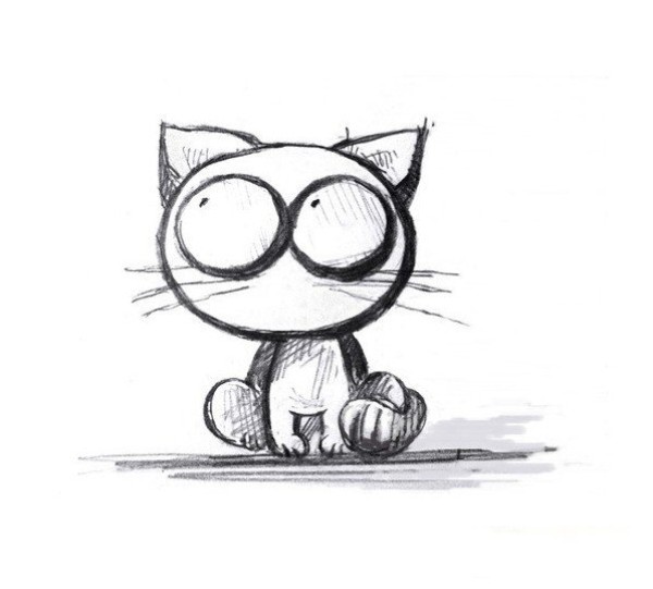 Simple drawing of cat