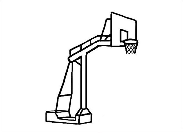 Basketball stand simple strokes