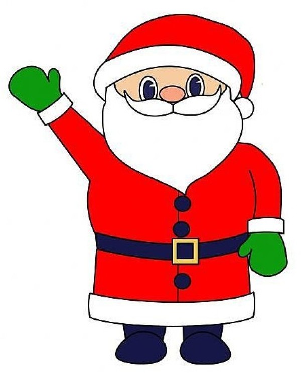 Santa Claus simple strokes