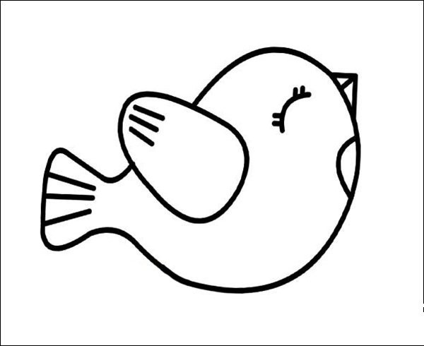 Bird simple drawing