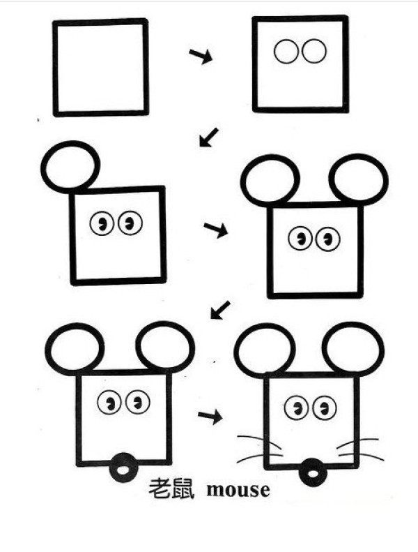 How to Draw Mickey Mouse Simple Drawing