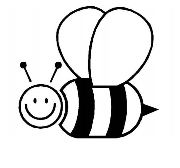 Simple drawing of little bee_Simple drawing picture of little bee