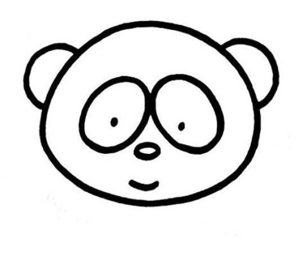 Panda avatar simple strokes