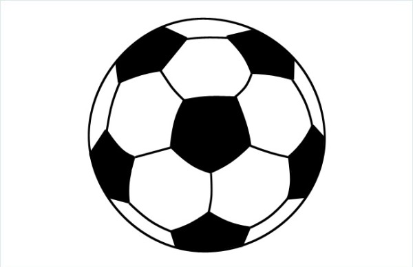 Football simple strokes pictures