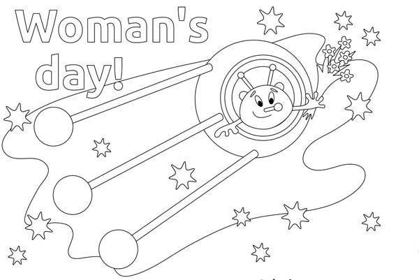 Kindergarten Cartoon Womens Day Simple Drawing Picture