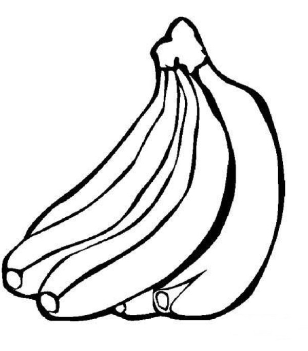 Fruit simple drawing: banana