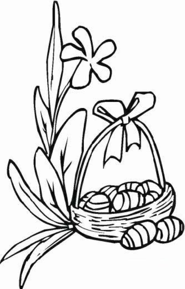 Plant simple drawing: narcissus