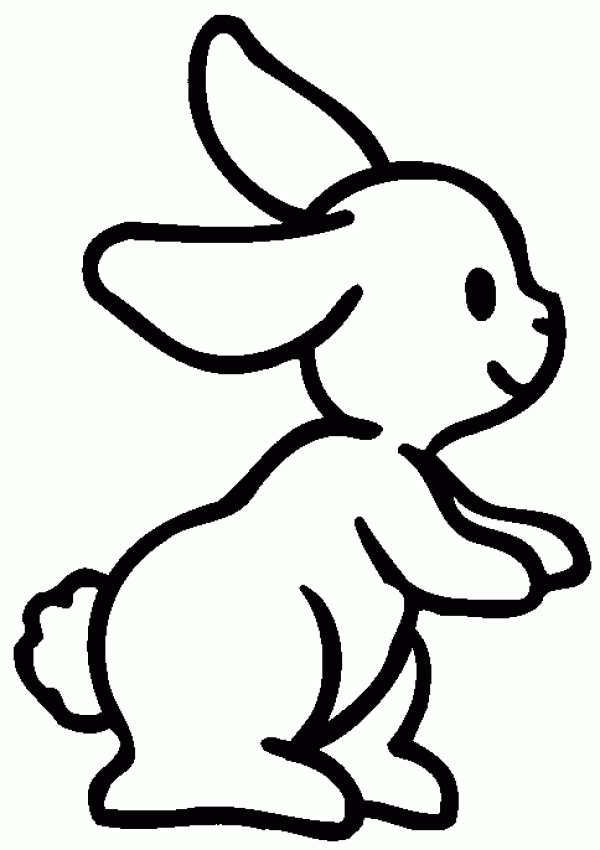 Simple strokes of little white rabbit