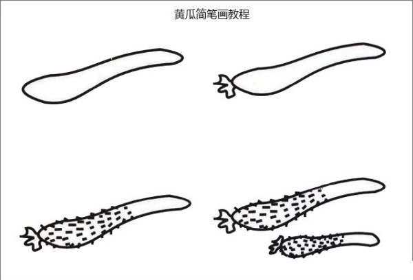 Cucumber simple strokes drawing tutorial