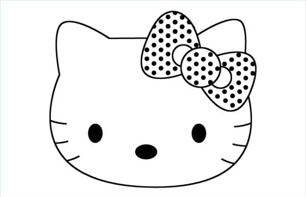 Hello Kitty cat avatar simple drawing picture