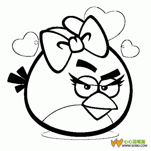 Angry Birds Simple Drawing