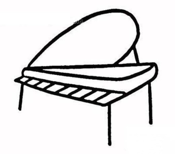 Childrens simple piano drawing pictures