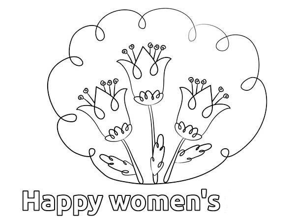 Childrens simple drawing pictures of flowers for Womens Day