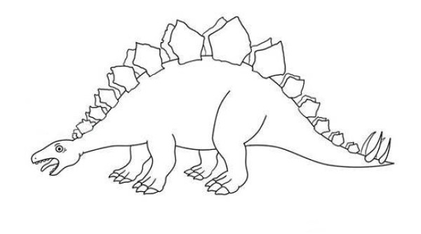 Childrens simple drawing pictures of dinosaurs