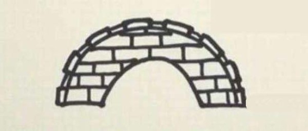 Childrens simple drawing pictures of ancient bridges