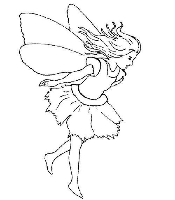 Childrens simple drawing pictures of angel girls