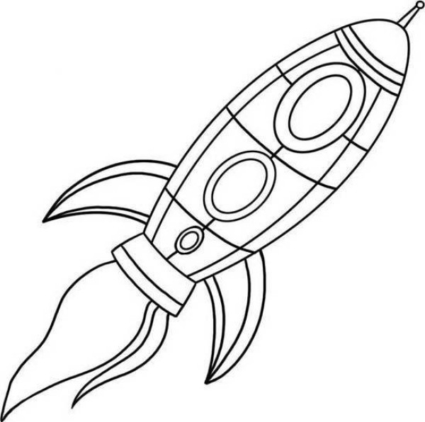 Simple strokes of spaceship