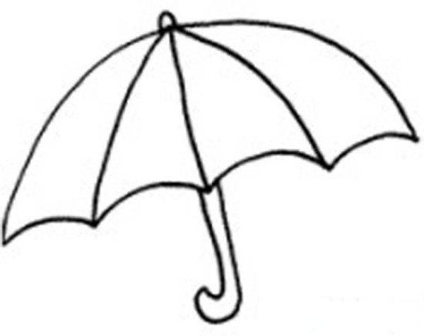 Simple strokes of childrens umbrella