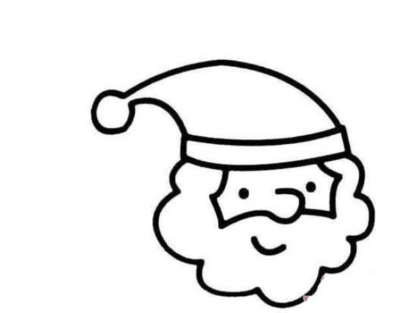 Cartoon Santa Claus Avatar Simple Drawing