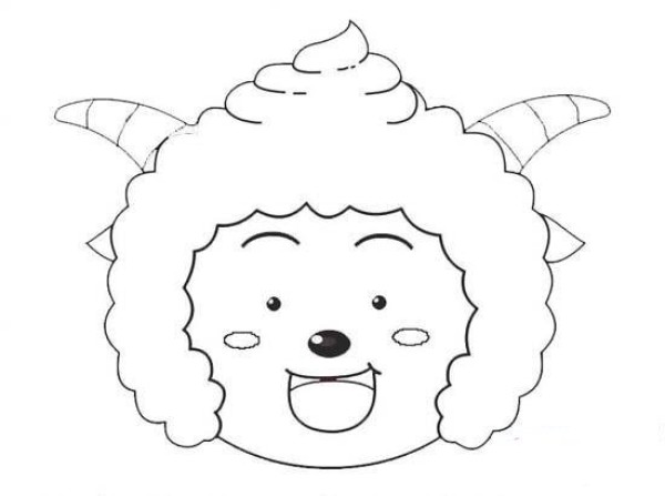 A complete collection of simple drawings of lazy sheep avatars