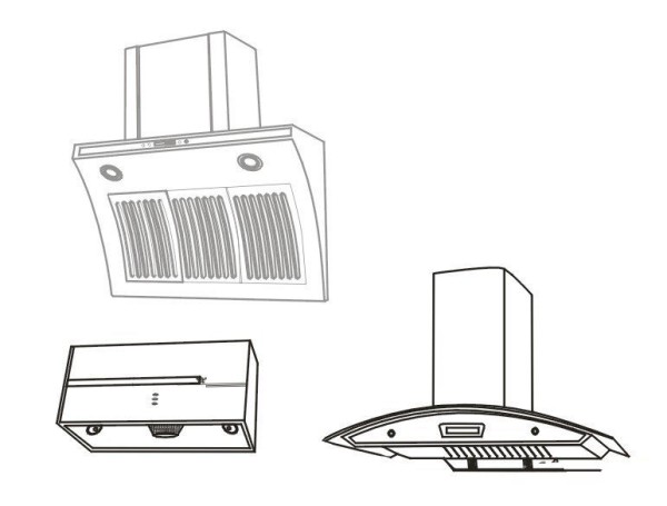 Simple strokes of range hood