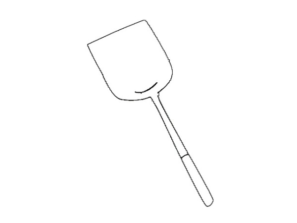 Simple strokes of spatula