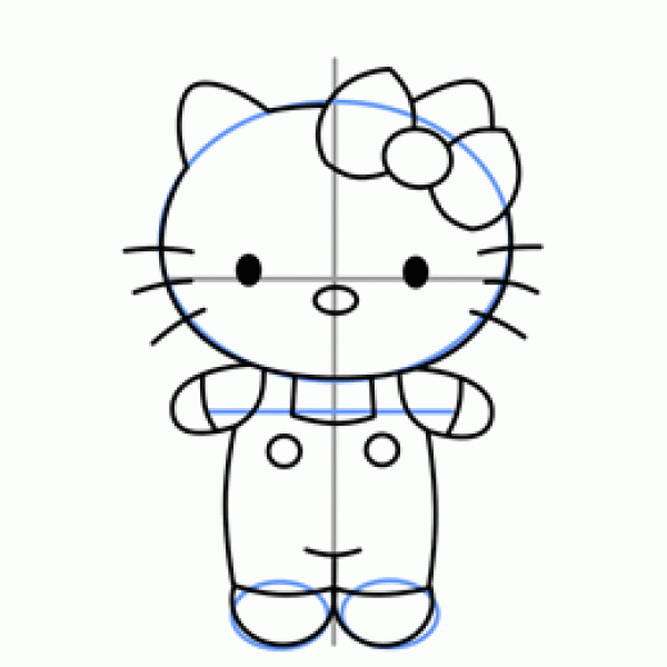 How to Draw Hello Kitty Simple Drawing