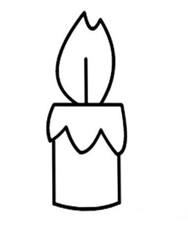 Simple strokes of small candles