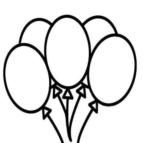 National Day Balloon Simple Drawing Picture