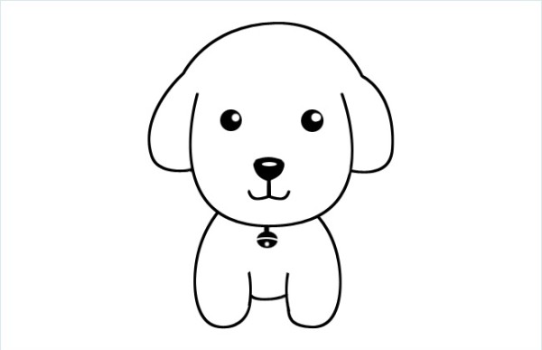 Cute puppy simple drawing pictures