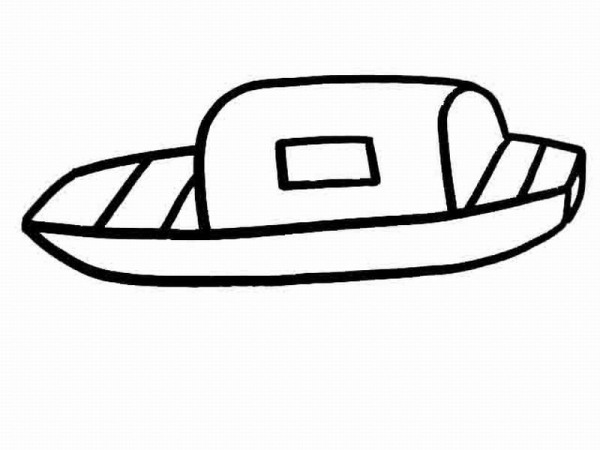 Simple drawing of boat, simple drawing of ship