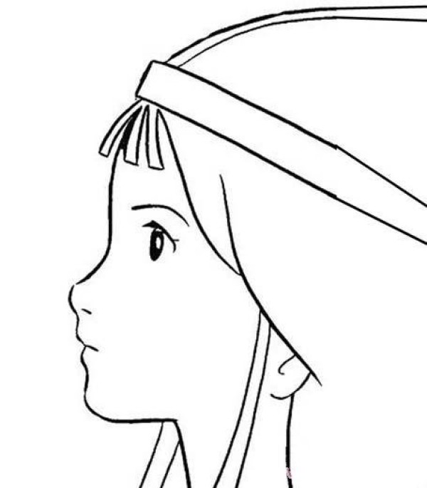 Side profile of girls avatar