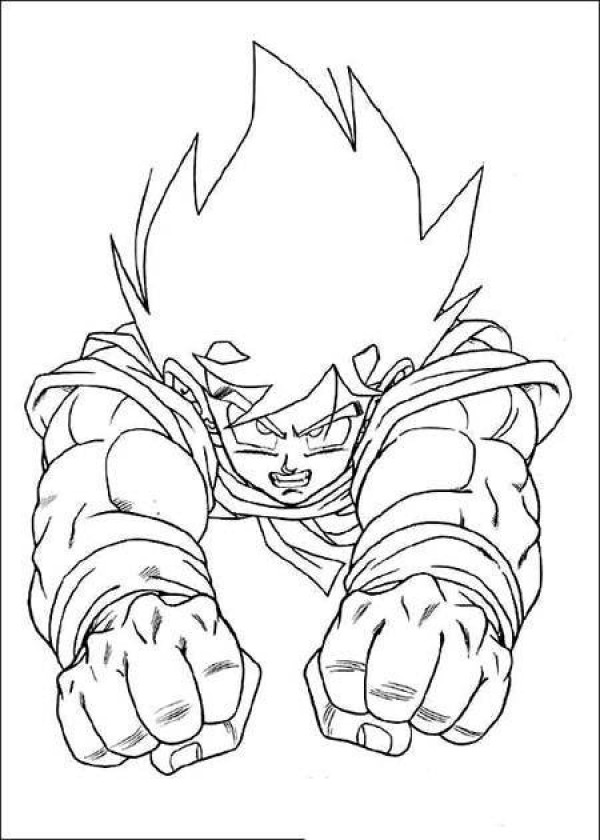 Dragon Ball Sun Wukong simple drawing picture in flight