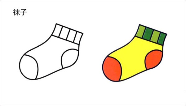 How to draw socks